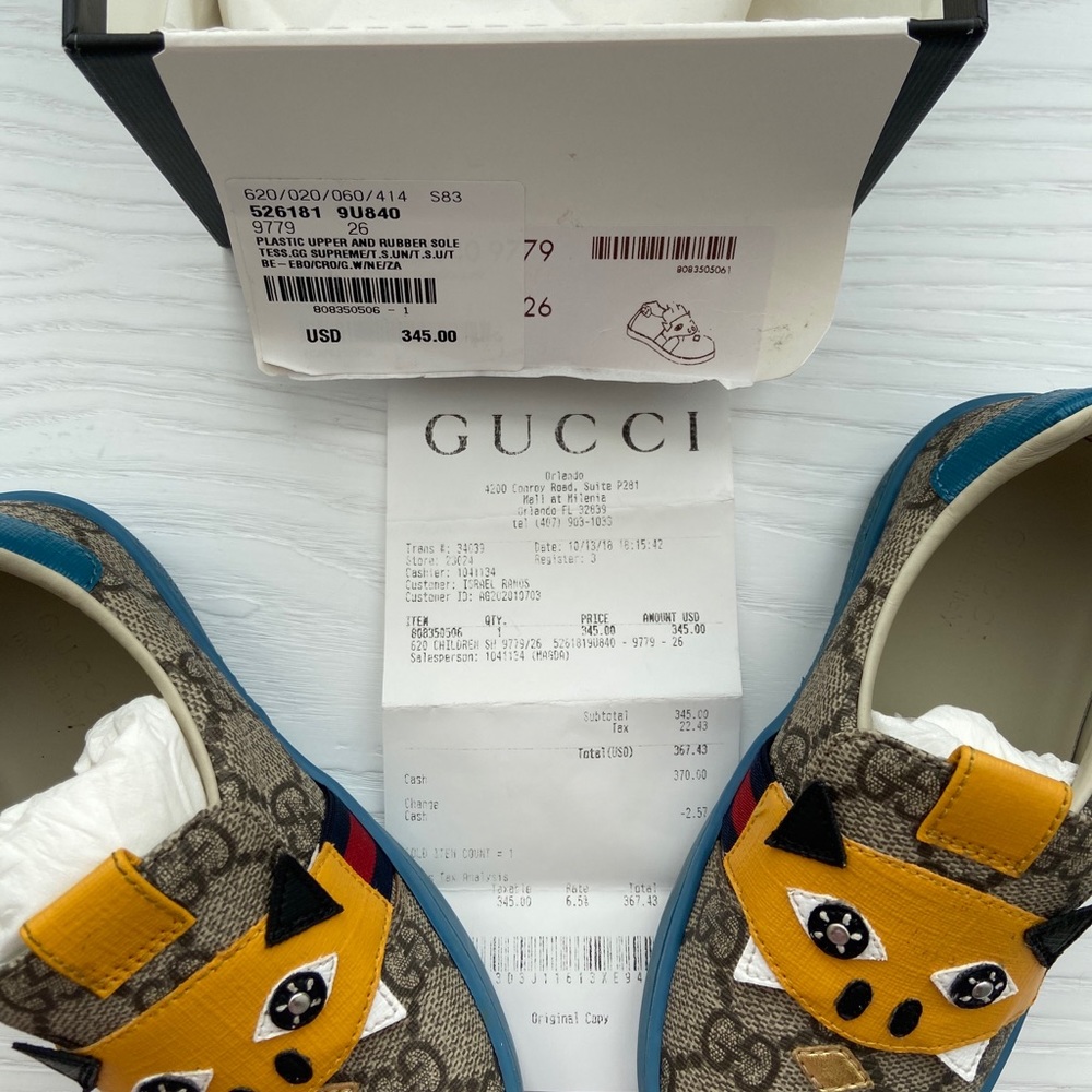 Toddlers  Monsters Gucci Sneakers.